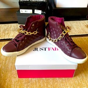 JustFab - Burgundy Sneakers